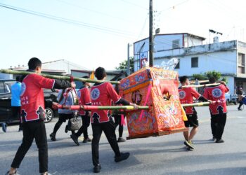 台南土城正統鹿耳門聖母廟文館三媽起駕回鑾 徐縣長感恩媽祖庇護花蓮