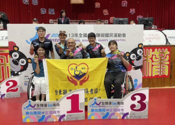 全障運台東代表隊傳捷報 陳富貴肢障桌球男子組完成4連霸