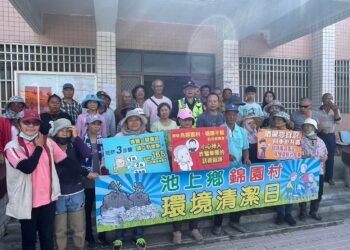 端午節錦園村包粽、萬安村大掃除 關警不缺席放送交安及防詐