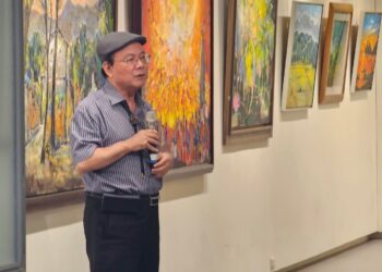前文化部次長林金田退休後全心投入藝術創作 展覽「抱璞守真‧悅藝韶華」在臺東藝文中心開幕